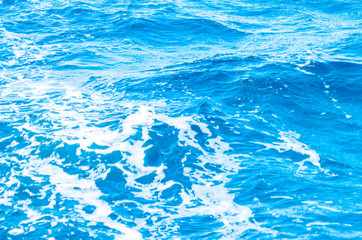 Background shot of aqua sea water surface ,bokeh (out of focus)