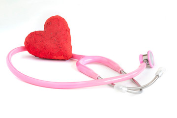 a stethoscope and a heart
