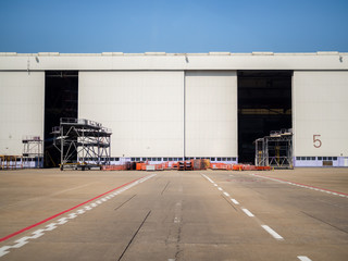 Fototapeta na wymiar Warehouse in the airport