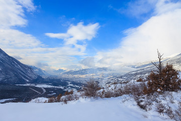 Winter and Snow in the Swiss Alps