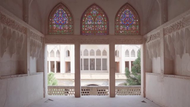 View from within upper floor room of Abbasi Historical House