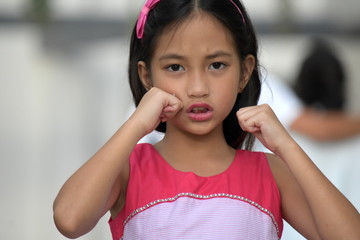 Young Minority Female Under Stress