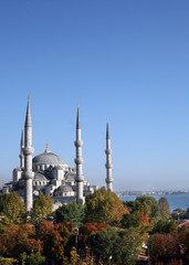Fototapeta na wymiar Suleymaniye Mosque in Istanbul, Turkey.