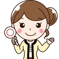  女性会社員OLの笑顔-OKオッケー