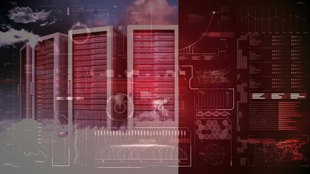 red server and abstract data on interface