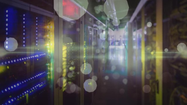 Animation of database and computer server