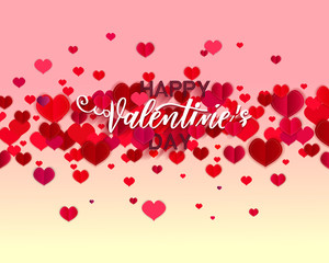 Happy Valentine's Day text as Valentine's Day logotype badge/icon.