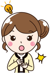  女性会社員OLのひらめきアイディア