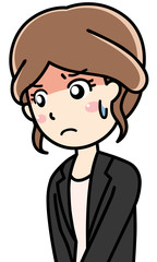 女性会社員OL-焦り悩みトラブル