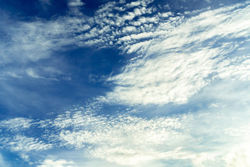 Naklejka na ściany i meble Blue sky cloud sunny