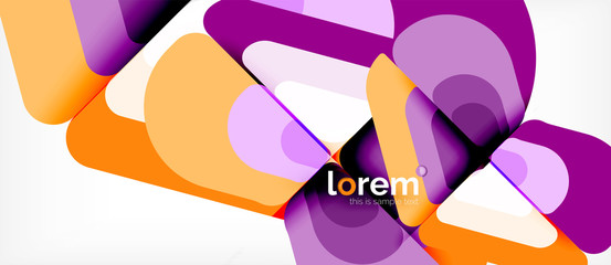 Abstract background multicolored geometric shapes modern design