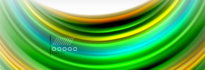 Smooth liquid blur wave background, color flow concept, illustration