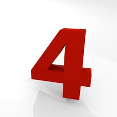 Fototapeta premium 数字 文字 立体 アイコン 