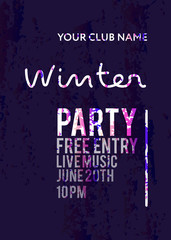 Night Party banner template