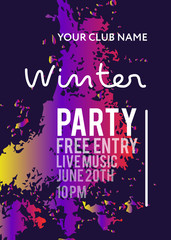Night Party banner template