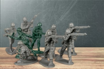 Toys collection isolated on  background