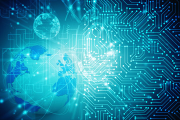 2d illustration Network community concept . Mixed media