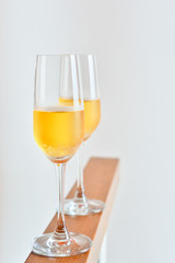 champagne glass with clear background