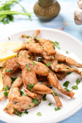 Fried frog legs
