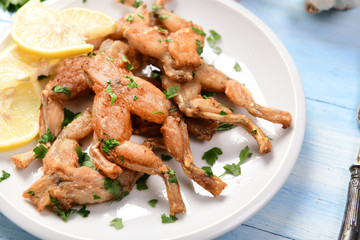 Fried frog legs