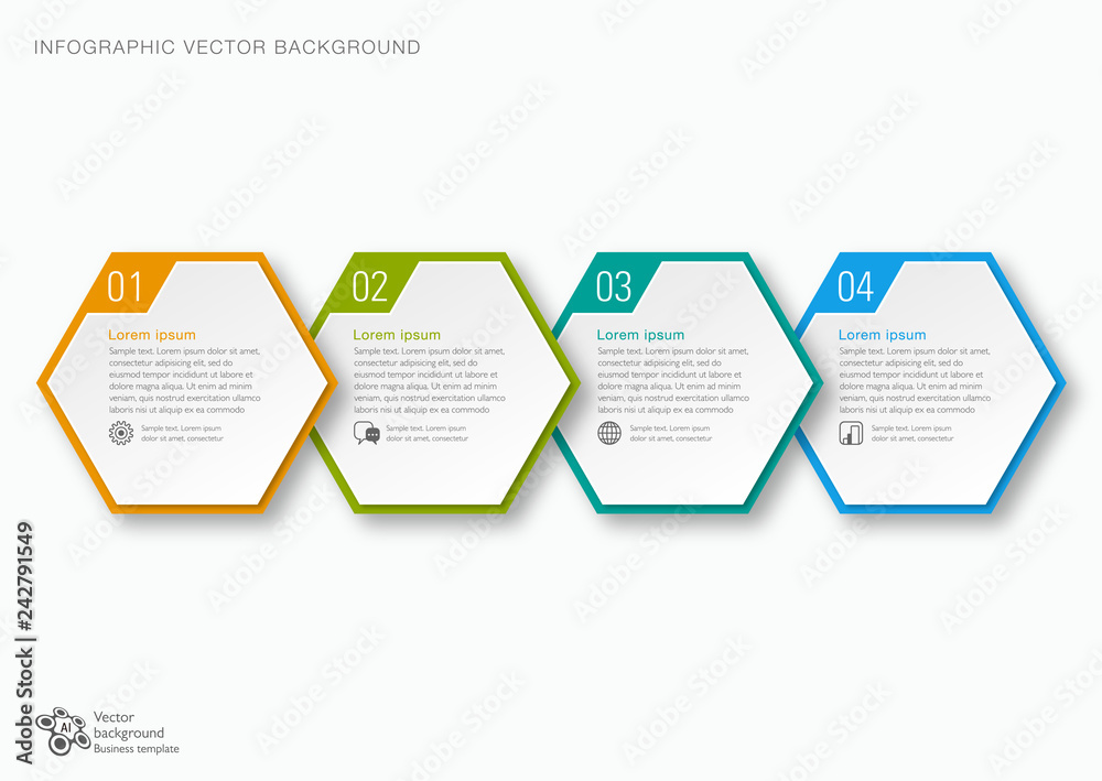 Wall mural timeline chart #vector graphics