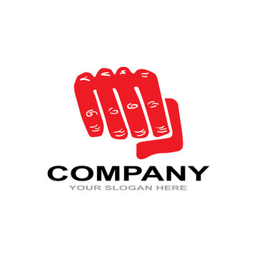 logo hand fighting
