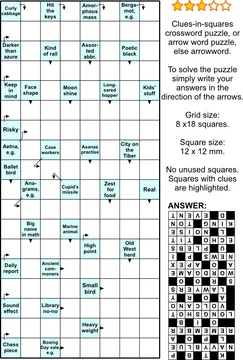 Crossword on Chess (+Answers)