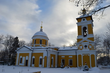 Old church in russian village