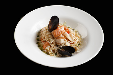 risotto with sea food