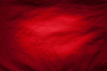 Red fabric background. Red texture.