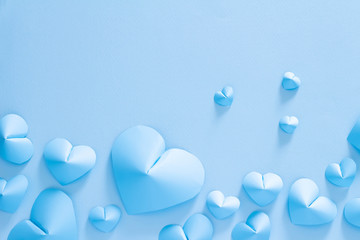 青いハートの愛情のイメージ