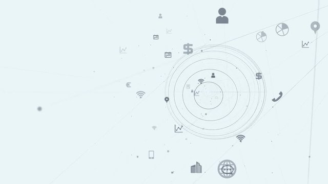 Communication network concept.