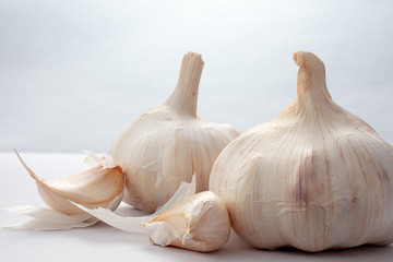 garlic isolated on white background