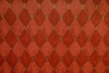 Fototapeta premium velvet square pattern in red colored