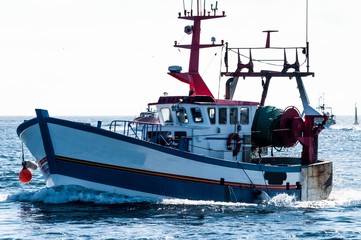 Guilvinec, retour de p&ecirc;che, Finist&egrave;re, France.