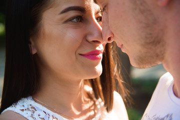 Love story, portrait of young couple