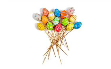  easter eggs, Decorative eggs,  easter decor, isolated, texture