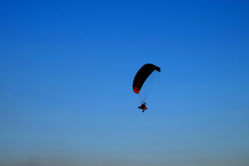 paraglider in the sky