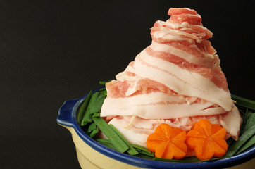 肉タワー鍋