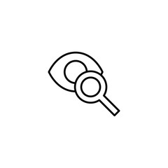 eye test icon vector