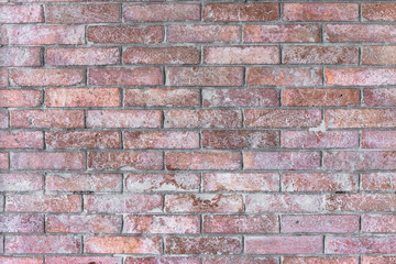 Close up brown  brick wall background.