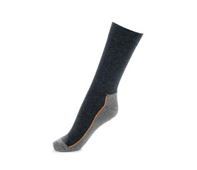 Men's sports sock isolated on white background.   