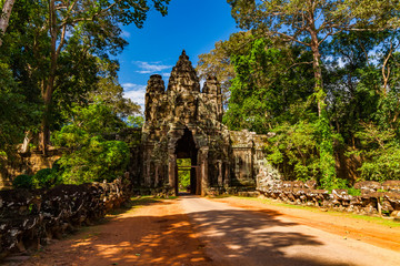 Angkor Wat Temple in Cambodia. UNESCO site, World Wonder