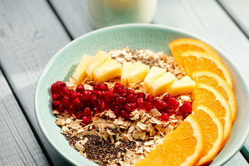müsli mit früchten