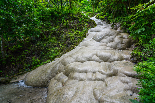 Bua Tong Waterfall, also known as Sticky Falls, near Chiang Mai, Thailand