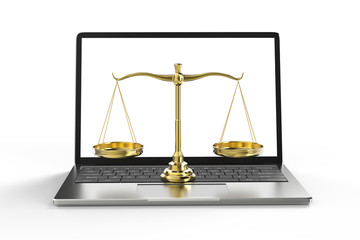 Cyber law or internet law concept