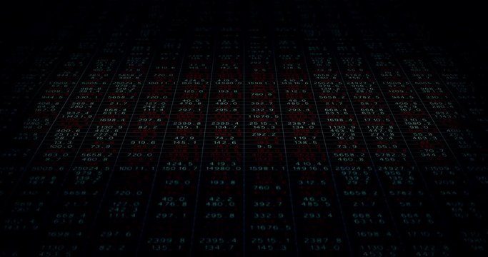 4K Profit and Loss Data Stream Red and Green V2