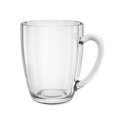 Empty beer mug isolated on white background, 3D illustration..
