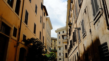 old street in rome italy