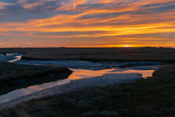 Sonnenuntergang an der Nordsee